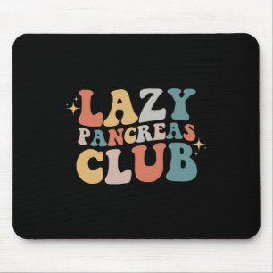 Lazy Pancreas Club Retro Diabetes Awareness Day Mouse Mat