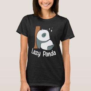 Lazy Panda Bamboo Cute Panda bear Animal T-Shirt
