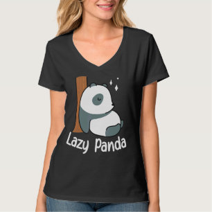 Lazy Panda Bamboo Cute Panda bear Animal T-Shirt