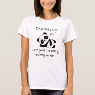 lazy panda funny T-Shirt