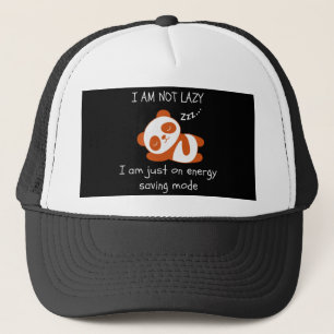 Lazy Panda Funny Trucker Hat