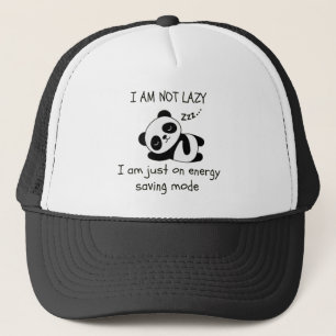 lazy panda funny trucker hat