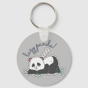 Lazy Panda Key Ring
