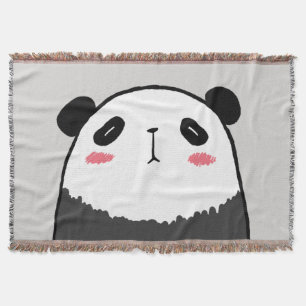 Lazy Panda Throw Blanket