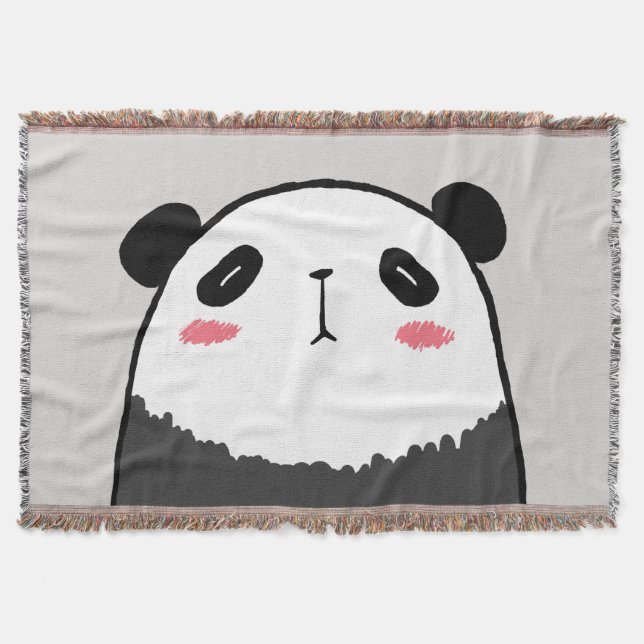 Lazy Panda Throw Blanket (Front)