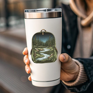 Lazy River Backpack Sticker Die-Cut Sticker