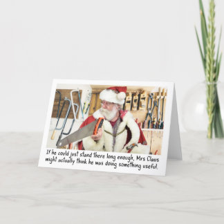 Lazy Santa Holiday Card