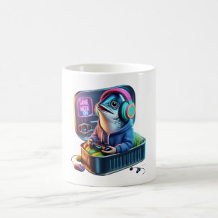 Lazy Sardine Gamer Meme Coffee Fuel Mode Mug