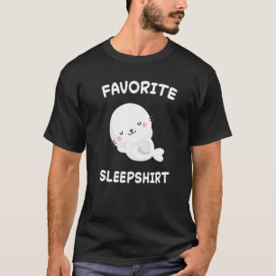 Lazy Seal Seals Nap Sleeping Sleep Pajamas Pajama T-Shirt