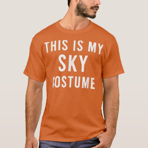 Lazy Sky Costume Funny Trick Treat Spooky Masks T-Shirt