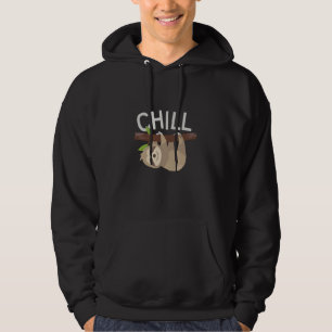 Lazy Sloth Hanging On A Branch While Resting Hoodie