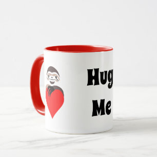 Lazy Sloth Hugging a Red Love Heart Mug