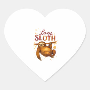 Lazy Sloth in Alcohol Ink Classic T-Shirt Heart Sticker