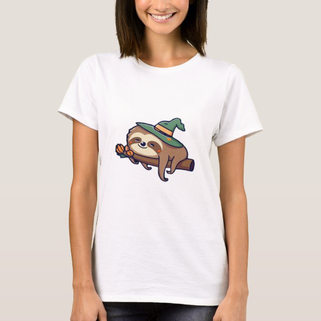 lazy sloth kawaii Classic T-Shirt (Front)