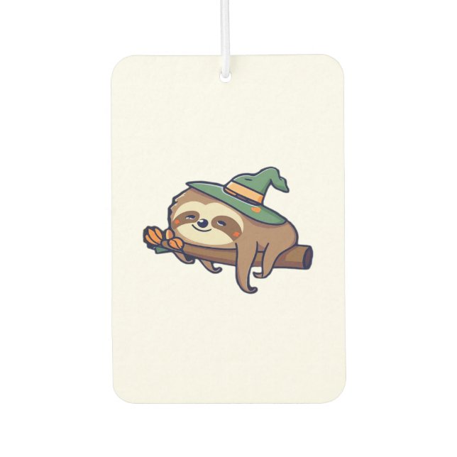 lazy sloth kawaii Classic T-Shirt Car Air Freshener (Front)