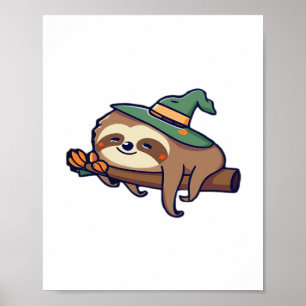lazy sloth kawaii Classic T-Shirt Poster