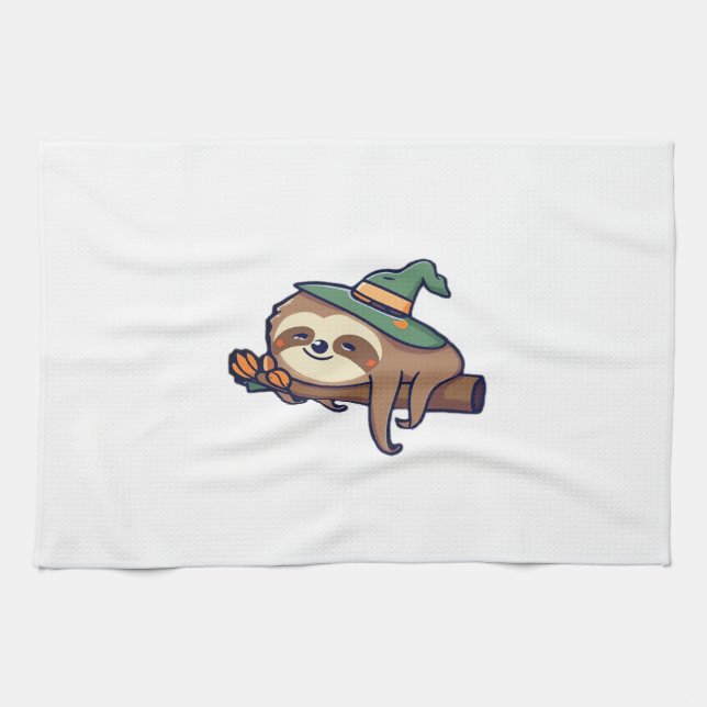 lazy sloth kawaii Classic T-Shirt Tea Towel (Horizontal)