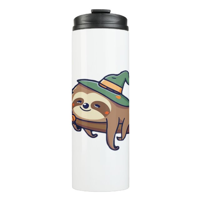 lazy sloth kawaii Classic T-Shirt Thermal Tumbler (Front)