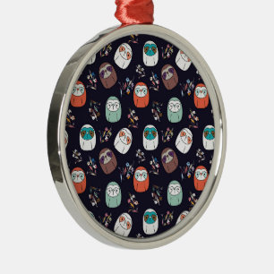 Lazy Sloth Metal Tree Decoration