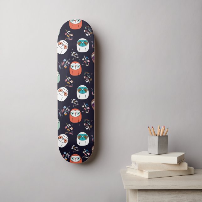 Lazy Sloth Skateboard (Wall Art)