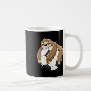 Lazy Sloth Soccer Shirt Soccer Lover Team Byll Kid Coffee Mug
