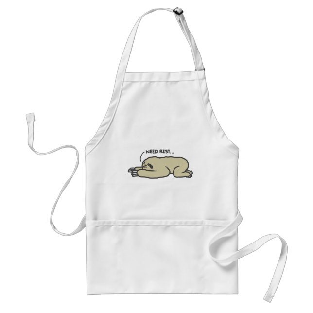 Lazy Sloth Standard Apron (Front)