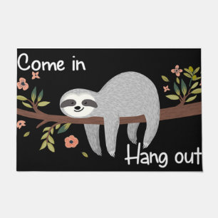 Lazy Sloth Welcome Doormat - Indoor