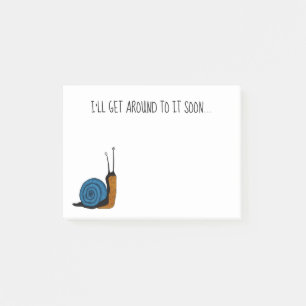 Lazy Snail Sticky Notes