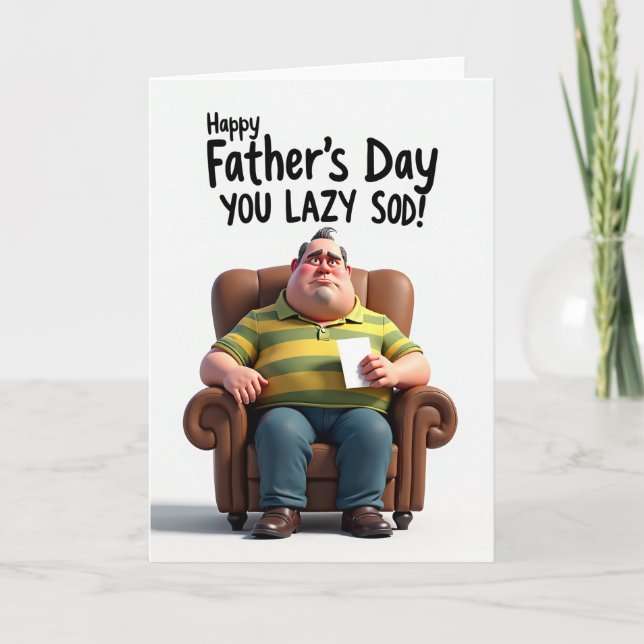 Lazy Sod Fathers Day Card (Front)