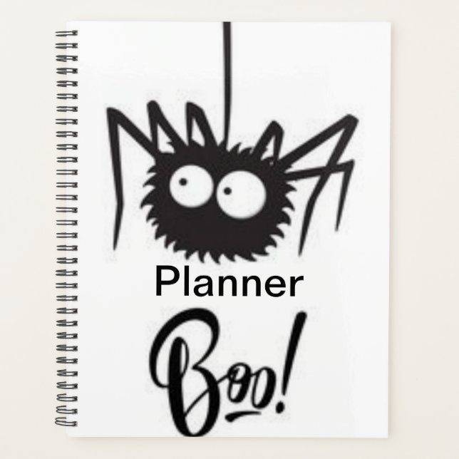 Lazy Spider's Boo-tiful Planner (Front)