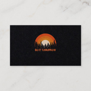 Lazy Summer Sunset On the Ocean Business Card