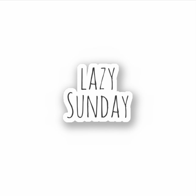 Lazy Sunday, Aesthetic  (Front)