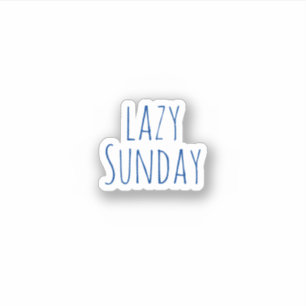 Lazy Sunday, Aesthetic Sticker