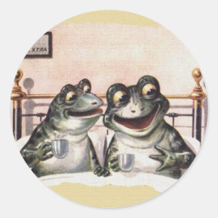 Lazy Sunday Morning Classic Round Sticker