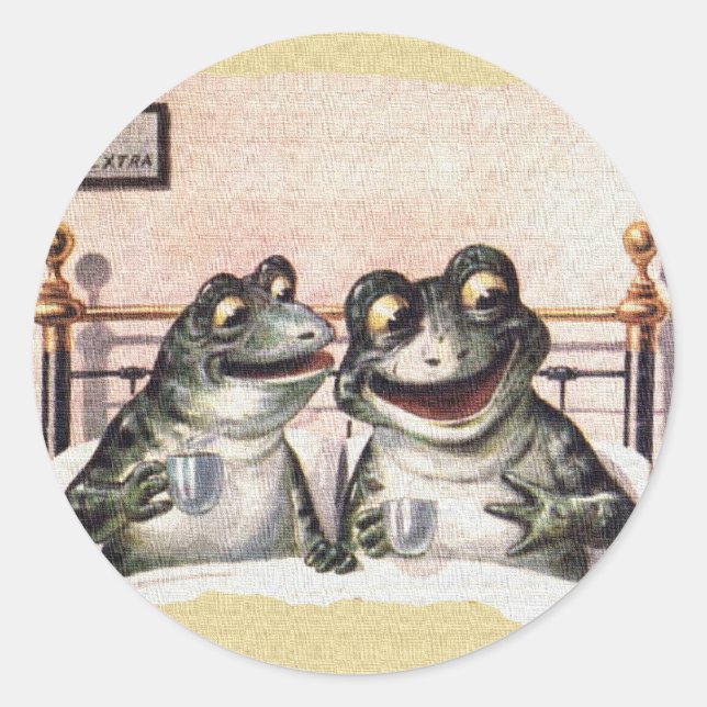 Lazy Sunday Morning Classic Round Sticker (Front)