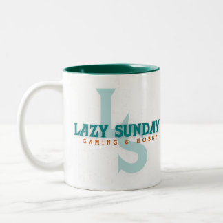 Lazy Sunday simple mug.  Two-Tone Coffee Mug