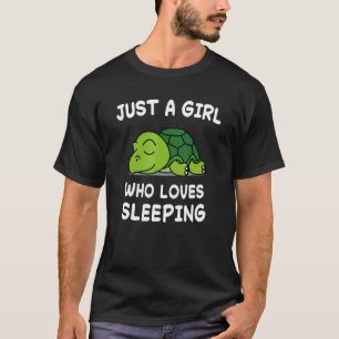 Lazy Turtle Turtles Nap Sleeping Sleep Pyjamas Paj T-Shirt