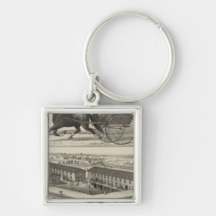 LB Johns' Carriage Works, Abilene, Kansas Key Ring
