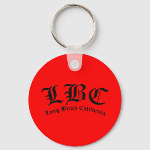 LBC Long Beach California Key Ring