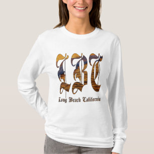 LBC Long Beach California Ocean Beach Surf T-Shirt