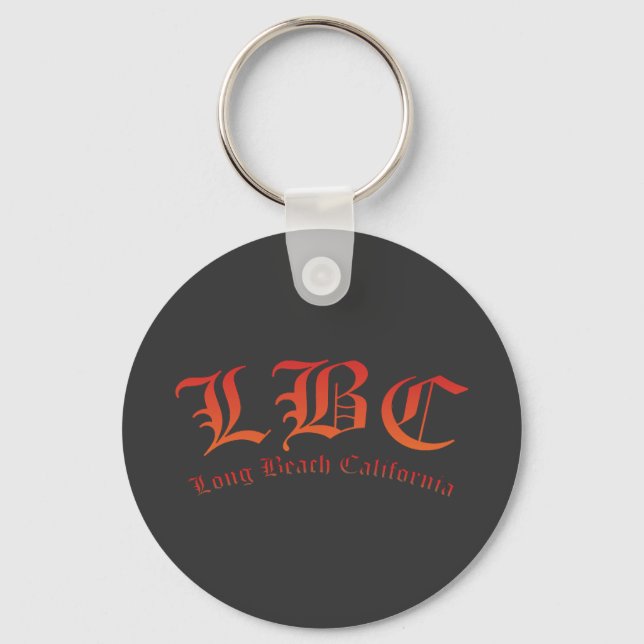 lbc, long beach, california, surf, beach, ocean, s key ring (Front)