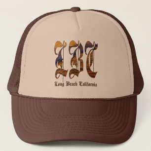 lbc, long beach, california, surf, beach, ocean, s trucker hat