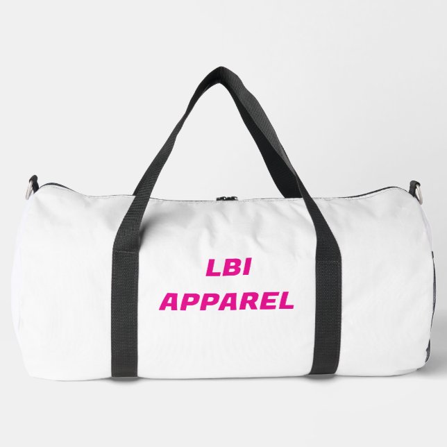 LBI APPAREL TRADEMARKED DUFFLE BEACH BAG (Front)