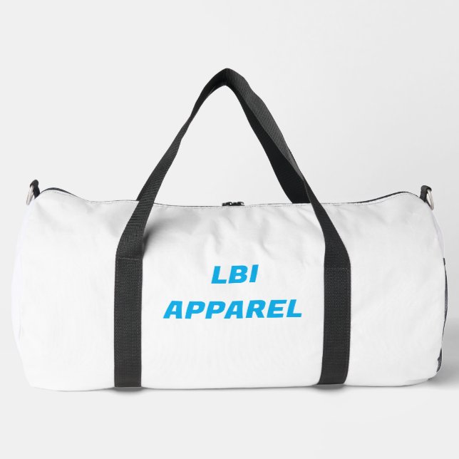 LBI APPAREL TRADEMARKED DUFFLE BEACH BAG (Front)