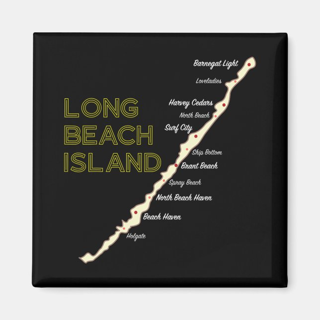 Lbi Nj Long Beach Island New Jersey Nj Beach House Magnet (Front)