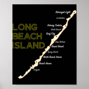 Lbi Nj Long Beach Island New Jersey Nj Beach House Poster