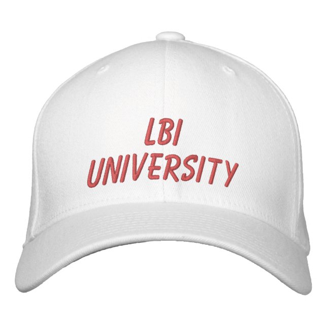LBI UNIVERSITY EMBROIDERED BASEBALL CAP (Front)