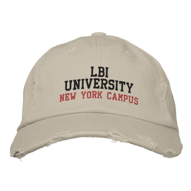 LBI UNIVERSITY TM EMBROIDERED HAT (Front)