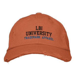 LBI UNIVERSITY TRADEMARKED EMBROIDERED HAT