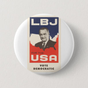 LBJ 6 CM ROUND BADGE